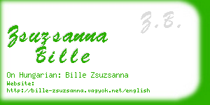 zsuzsanna bille business card